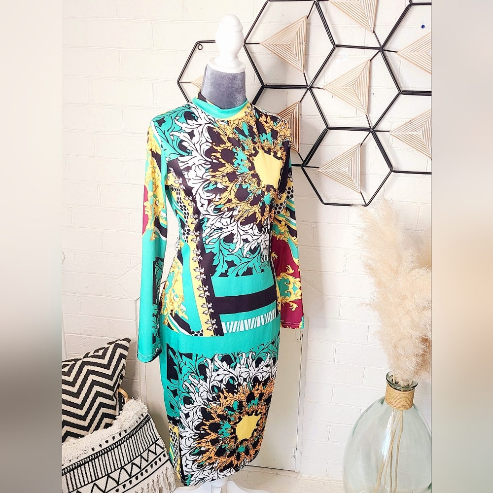 Multicolor Bodycon Dress